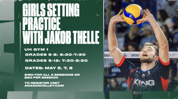 Setting Practice: Monday, May 5 - Girls grades 9-12